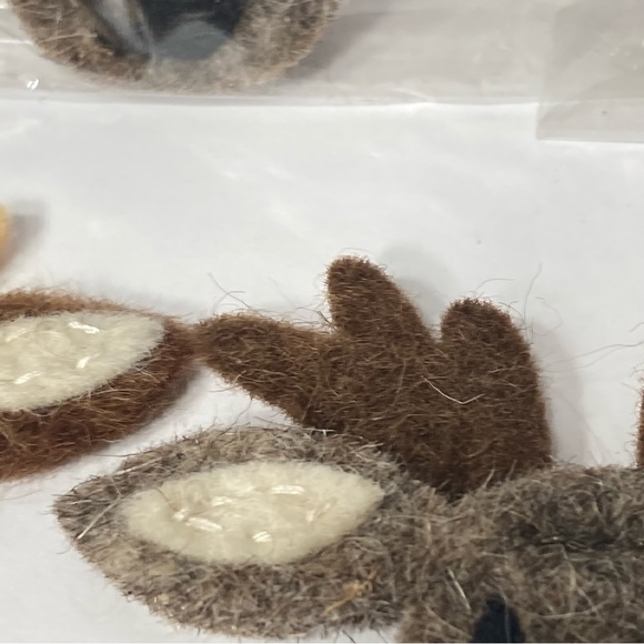 Reindeer Felt Embellishment (5) 2 Packs Dimensions 100% Wool Needle Felting - Picture 7 of 16